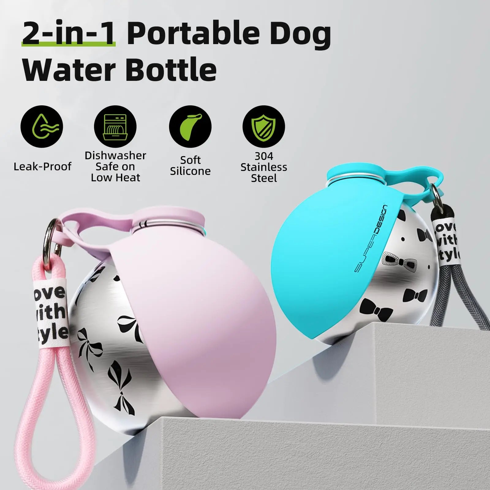 TravelMate Compact Dog Water Bottle
